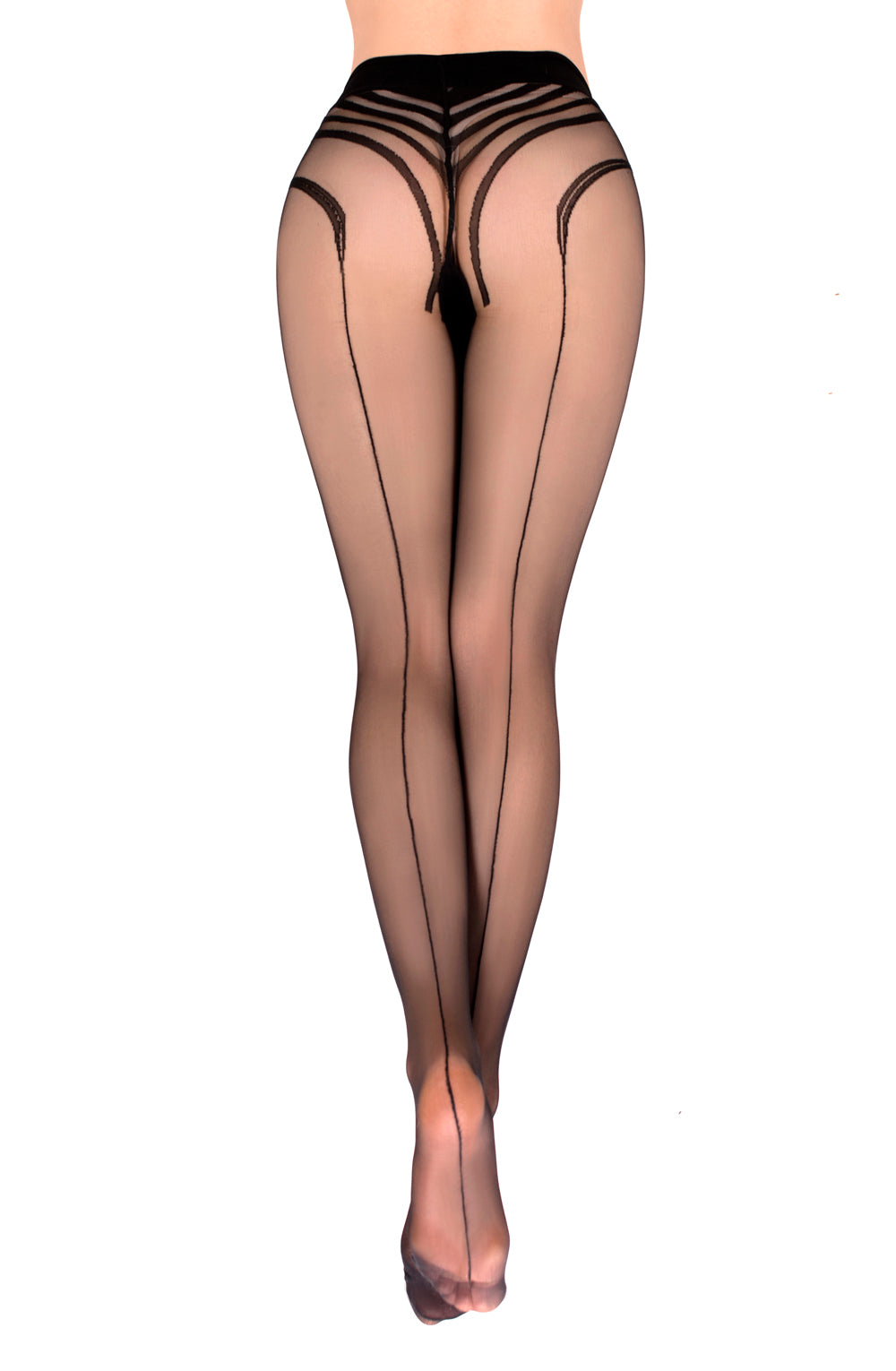Ballerina's Secret -559- zwarte/huidskleurige panty 20 den