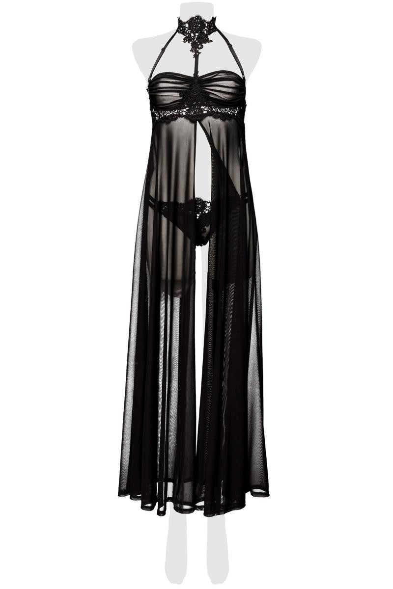 Grey Velvet negligee 20025