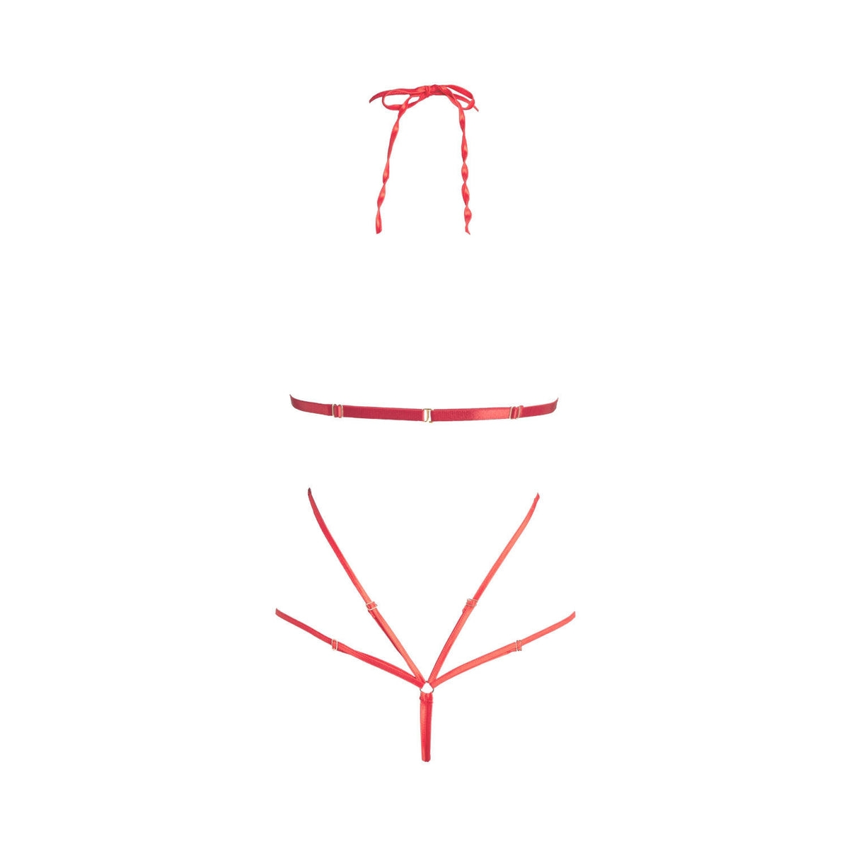 Escora Diamor coffret cadeau juste pour vous, body ouvert rouge flamboyant