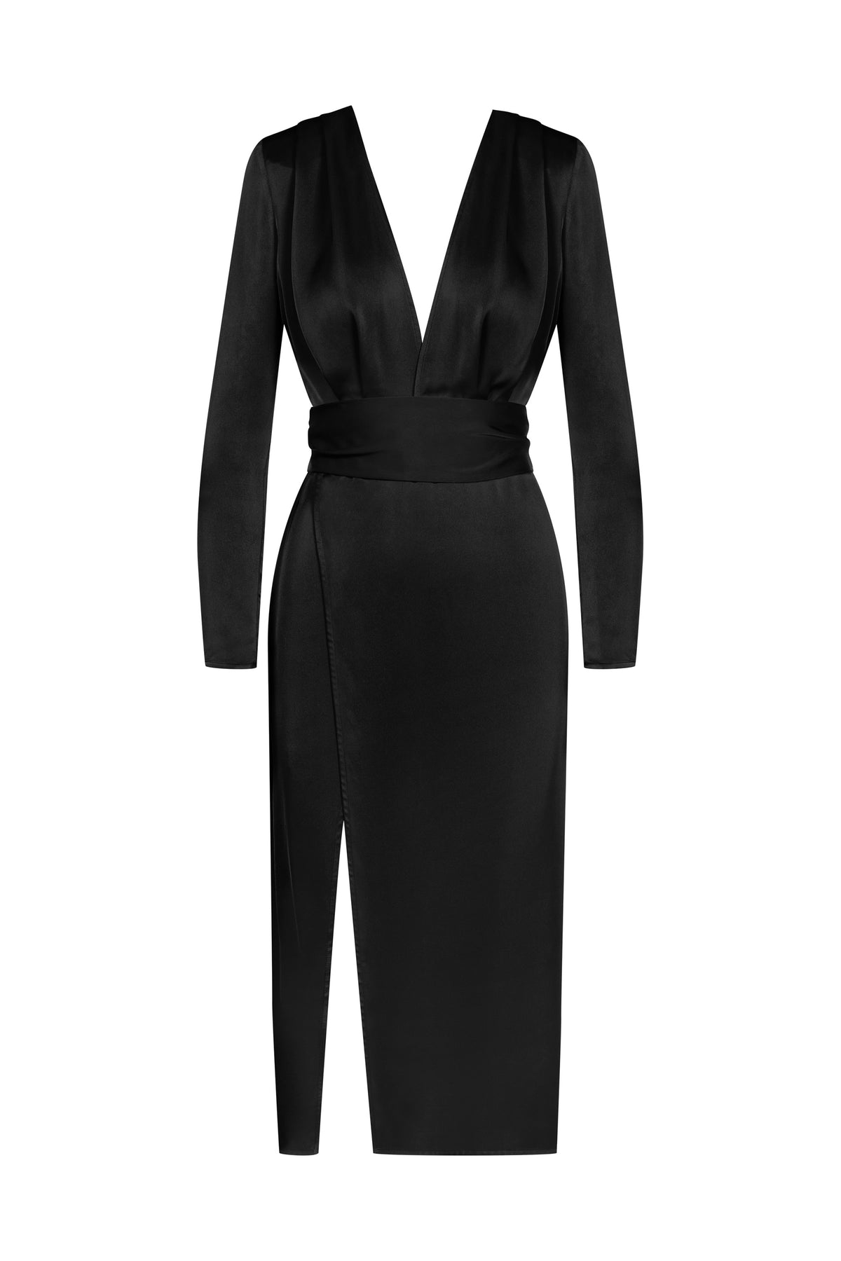 Scandale -561919- 026 - satin midi wrap dress