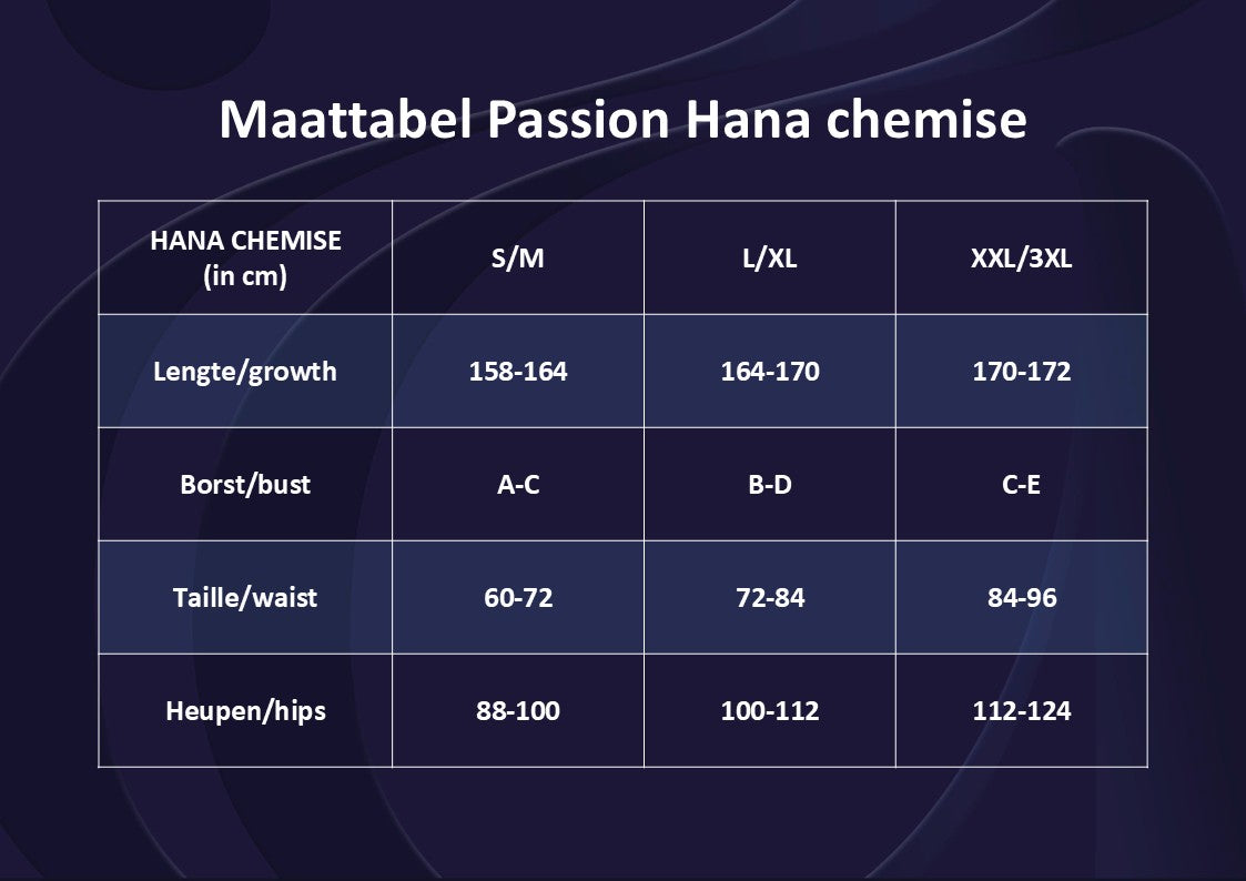 Passion Hana koszulka nocna czarna