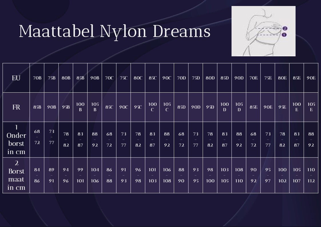 Nylon Dreams -NDB06- Basque met 6 bandjes