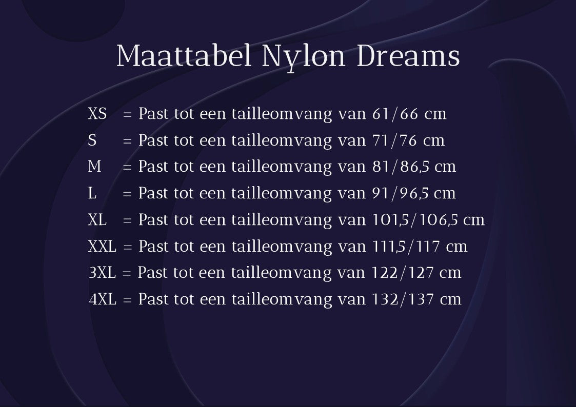 Nylon Dreams -NDL61- Podvazkový pás z power mesh s 6 pásky