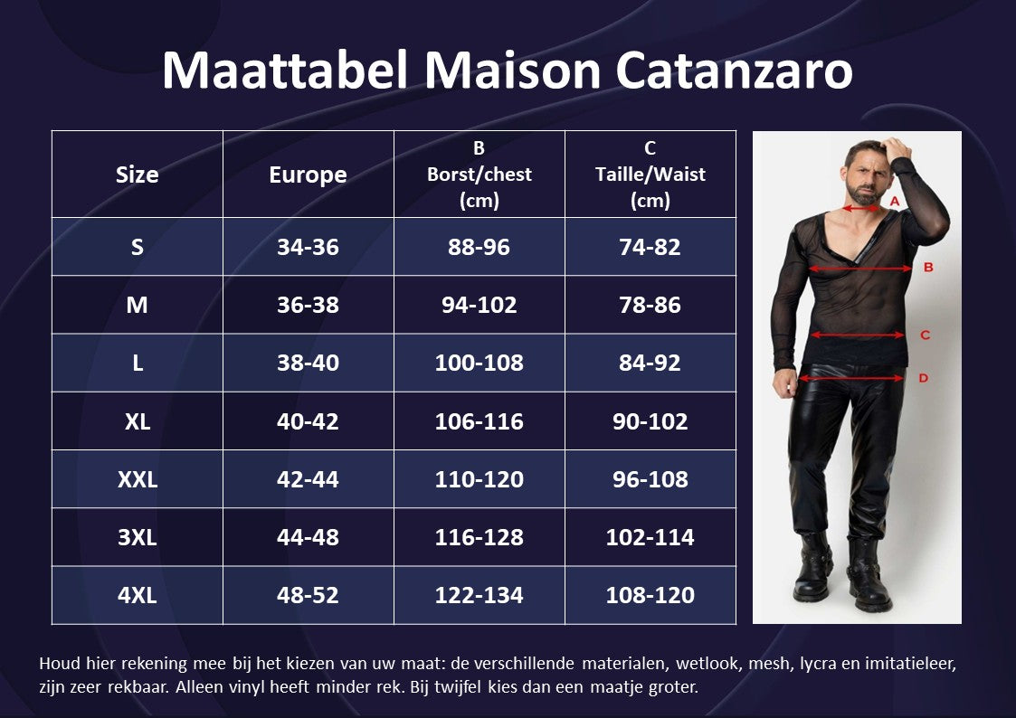 Maison Catanzaro -PC303614H6- Enrick wetlook T-shirt