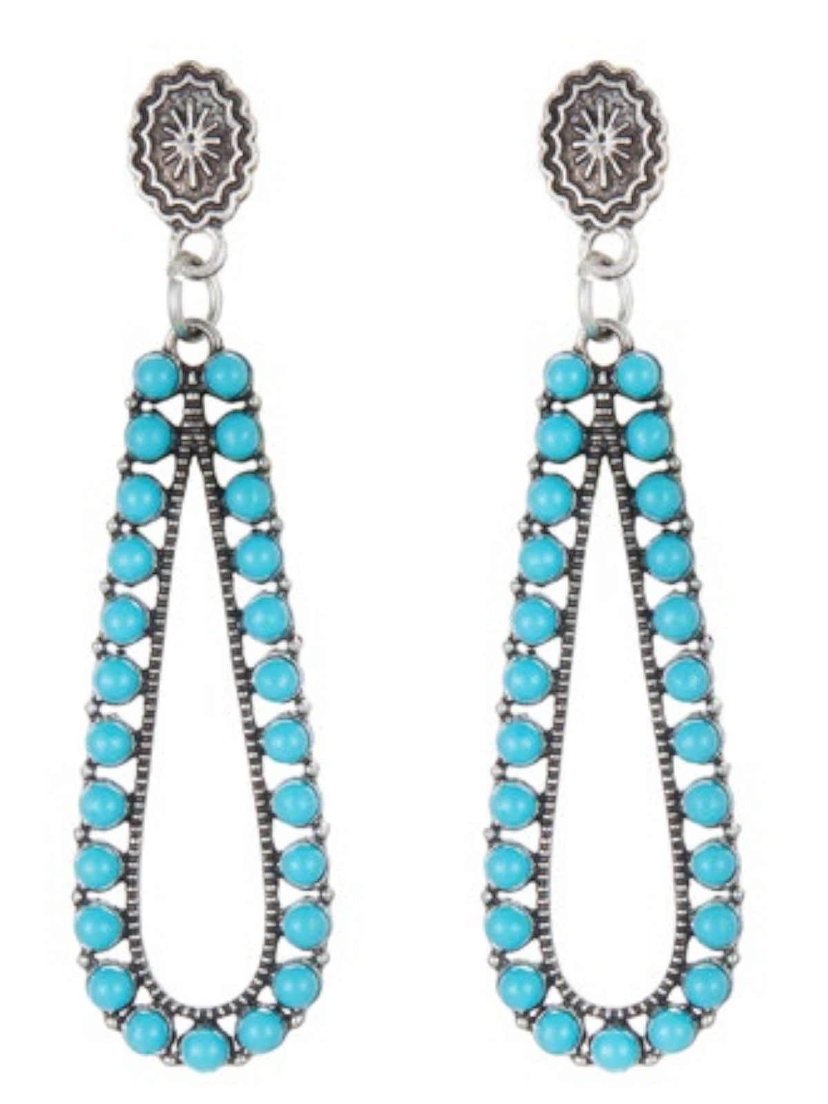 Hipanema Pema turquoise oorbellen