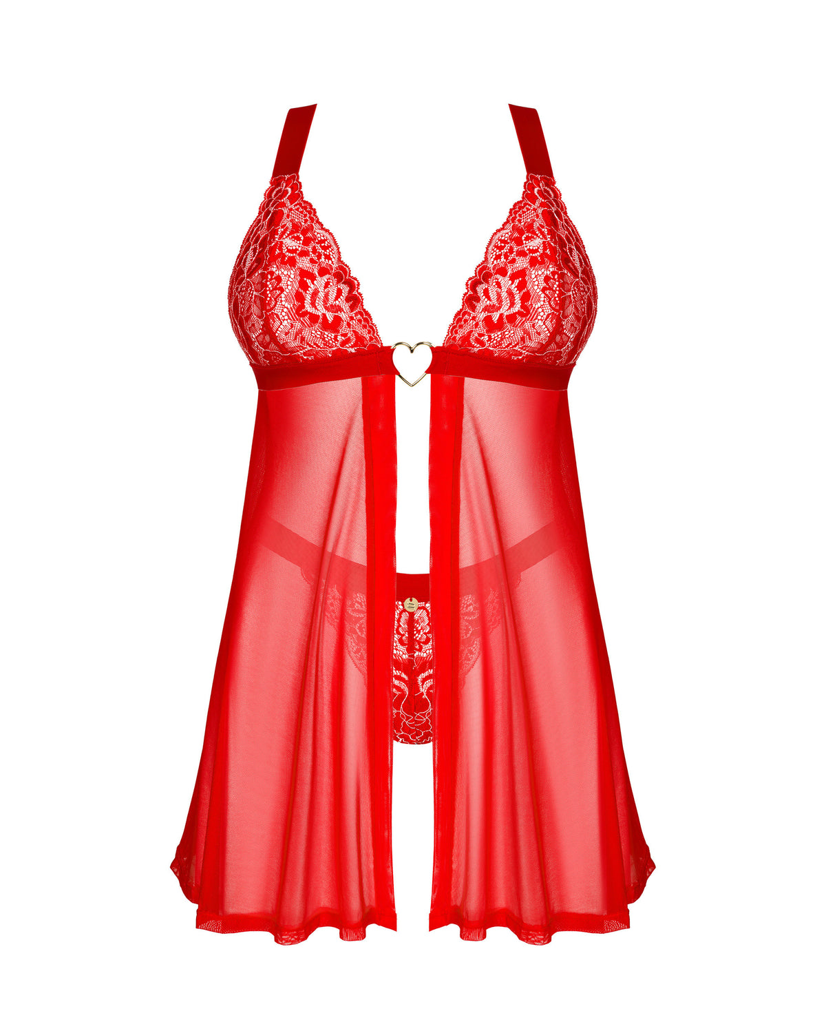Obsessive Elianes babydoll & στρινγκ κόκκινο