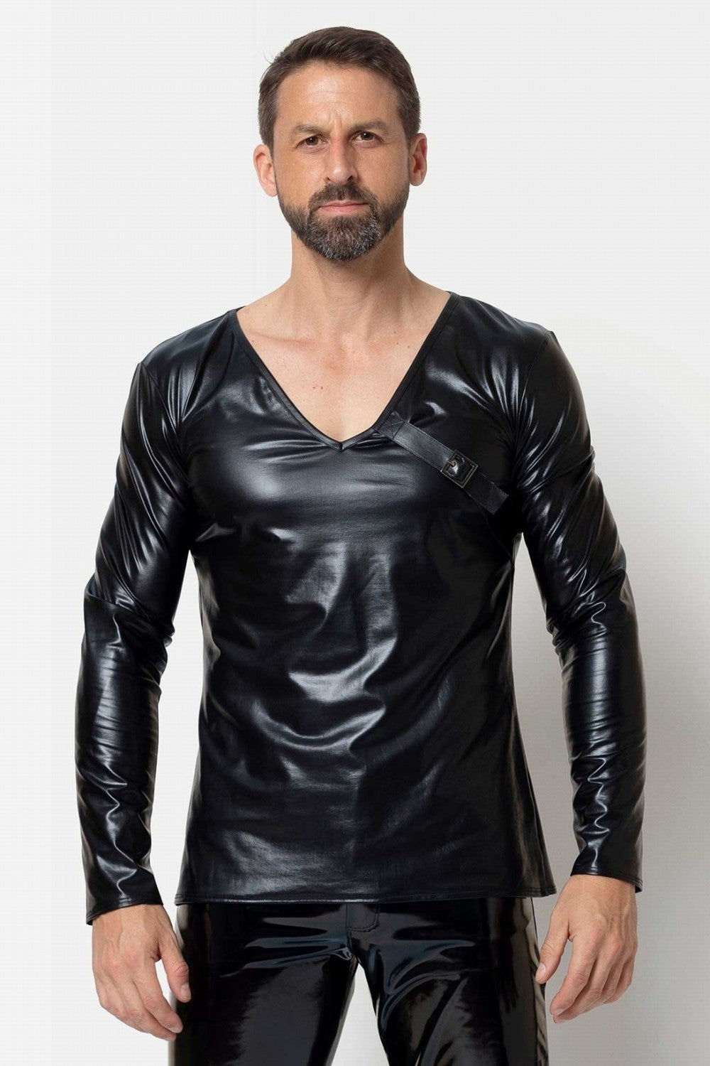 Maison Catanzaro -PC303614H6- Enrick wetlook T-shirt