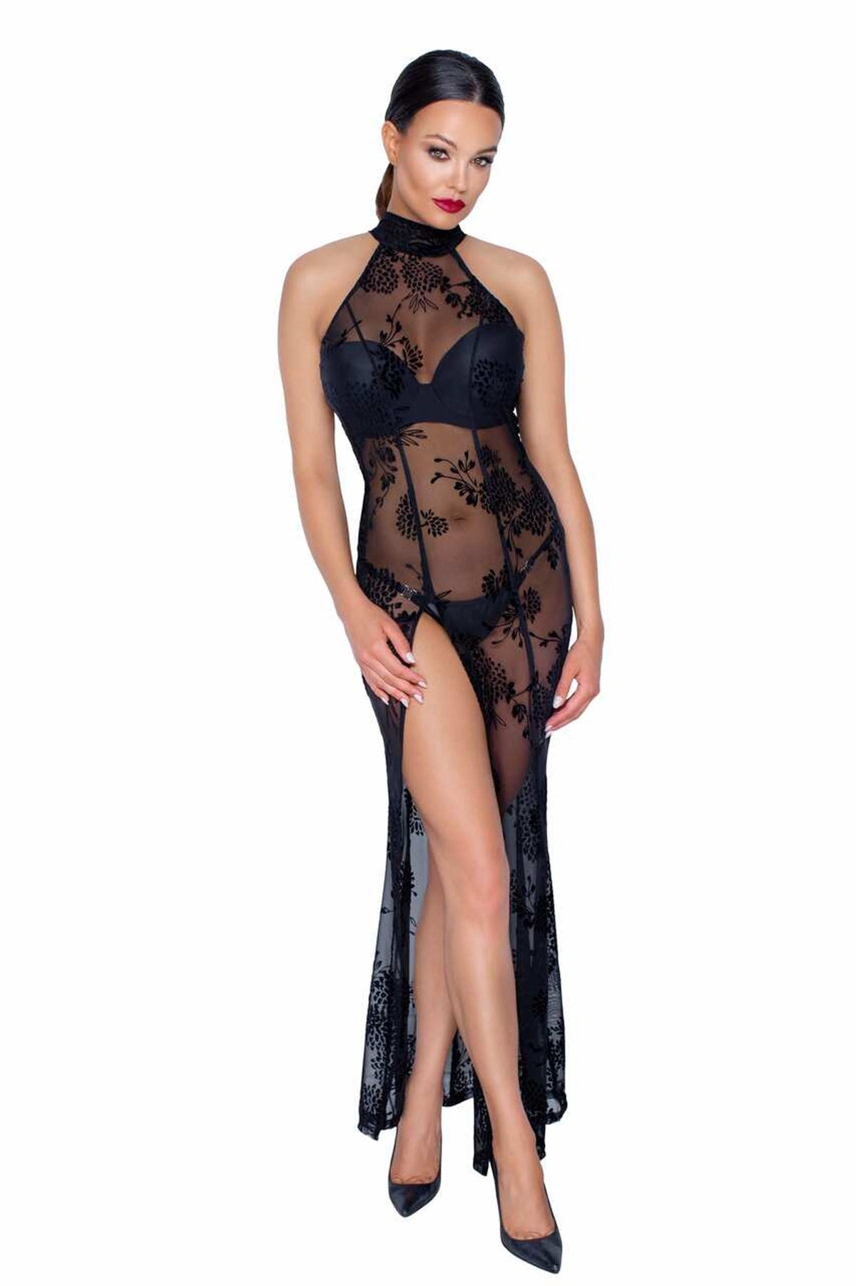 Noir Handmade -F239- Lang tulekjole