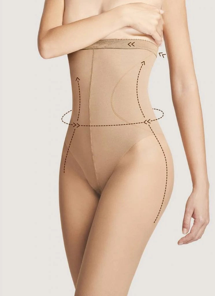 Fiore -M5219- Magas derekú bikini 40 den