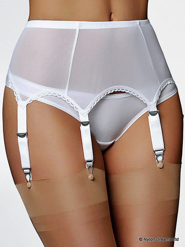 Nylon Dreams -NDL61- Podvazkový pás z power mesh s 6 pásky