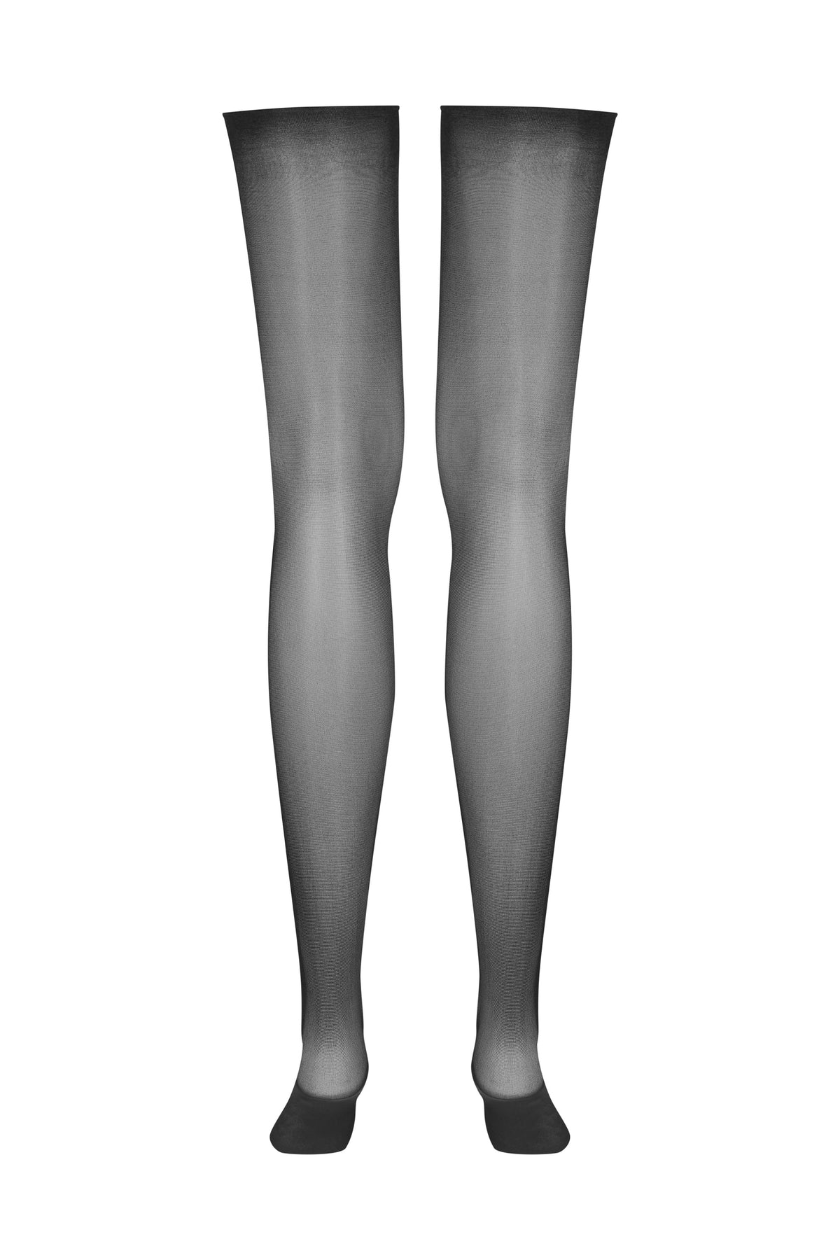 Scandale -605828- cut and curled sheer stockings - 20D black