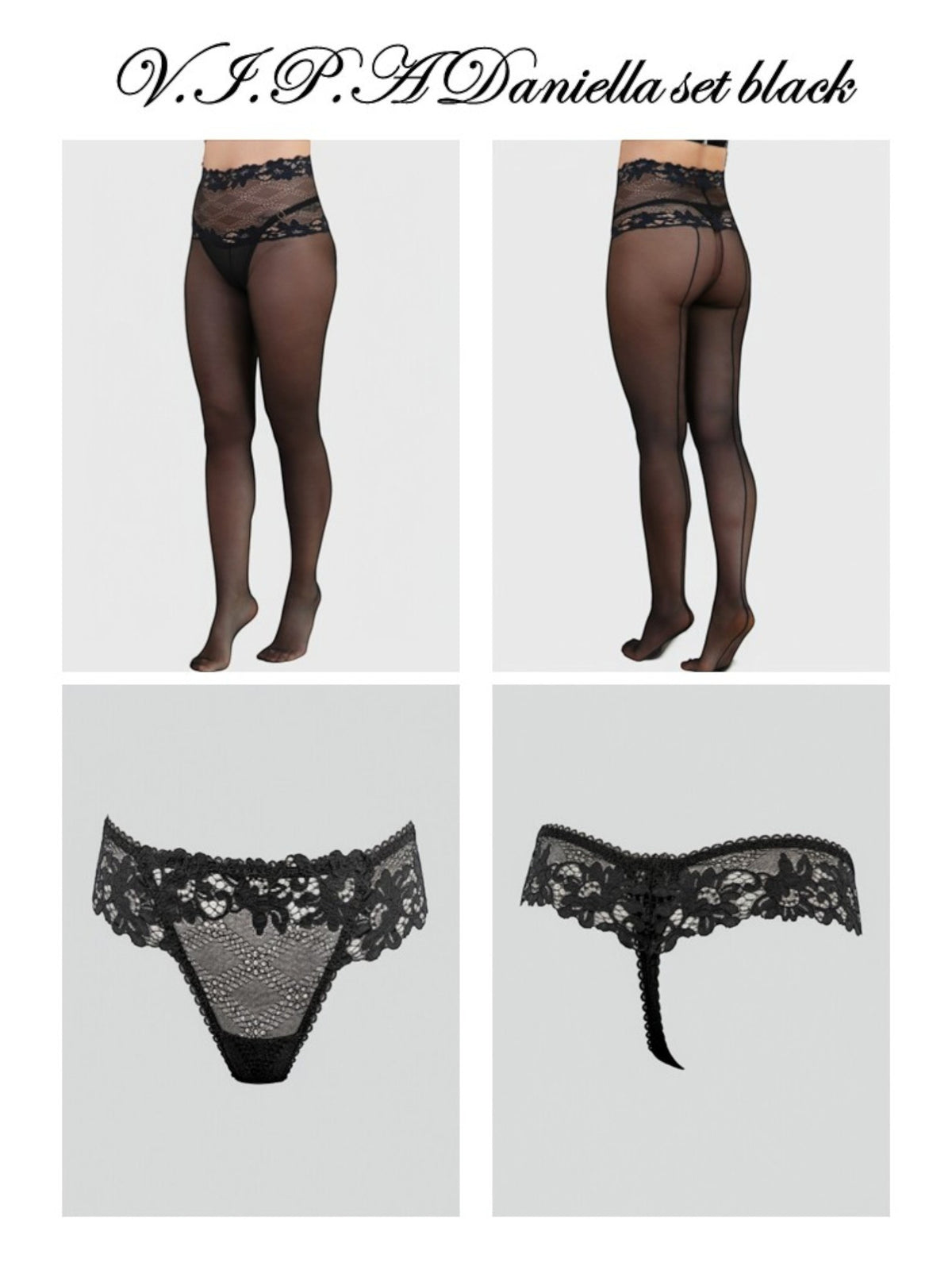 V.I.P.A Daniella set black
