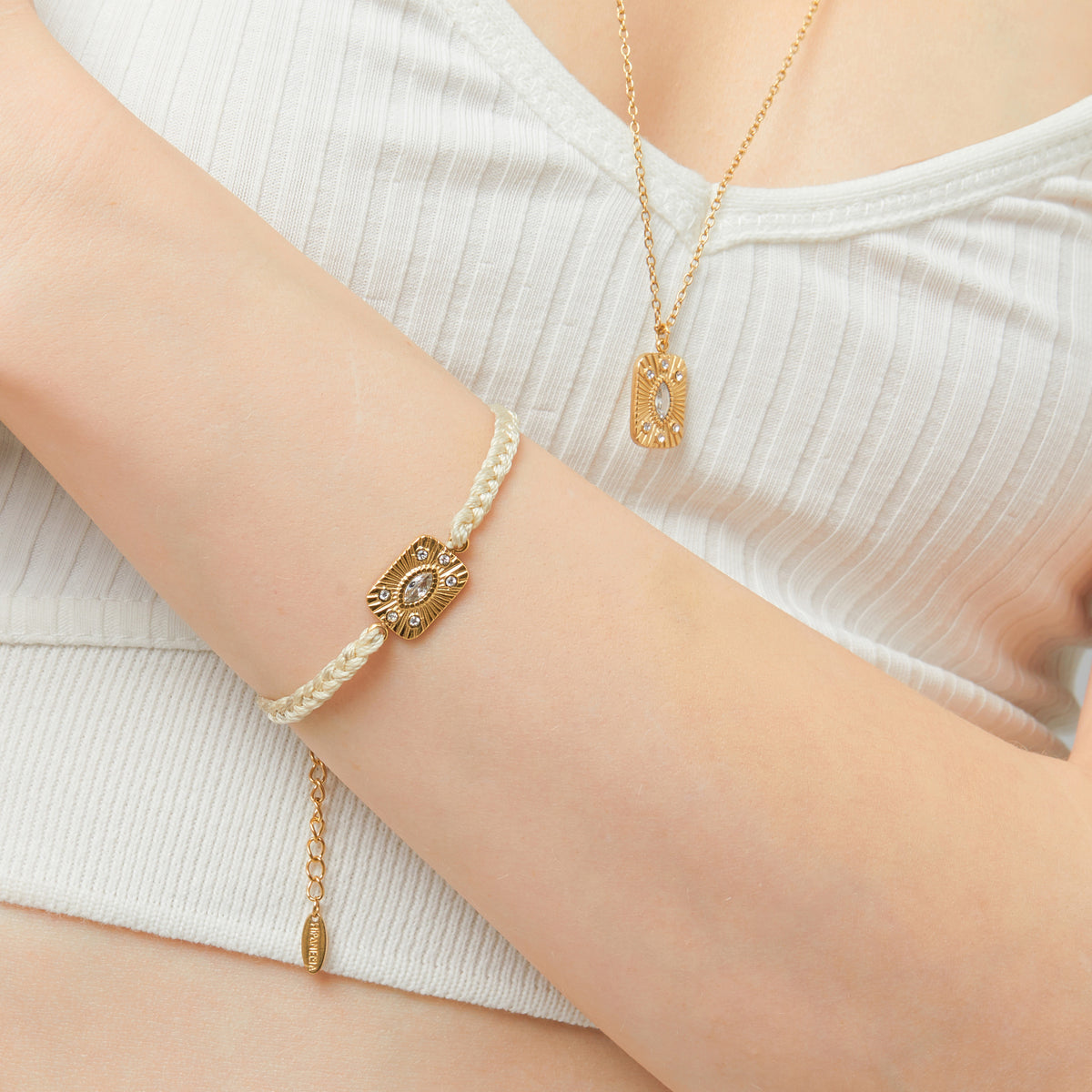 Hipanema Zenon witte armband