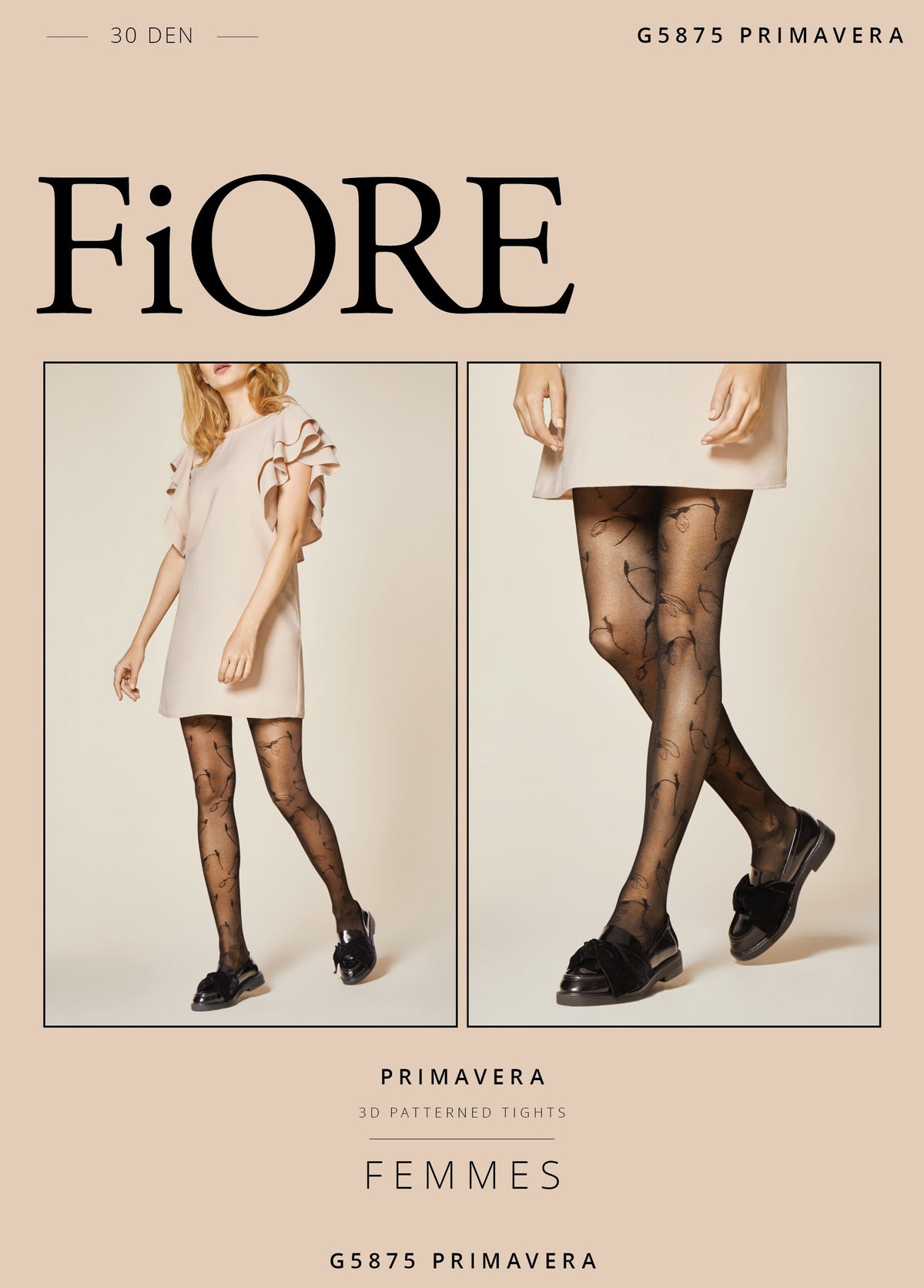 Fiore Primavera 30 den strømpebukser