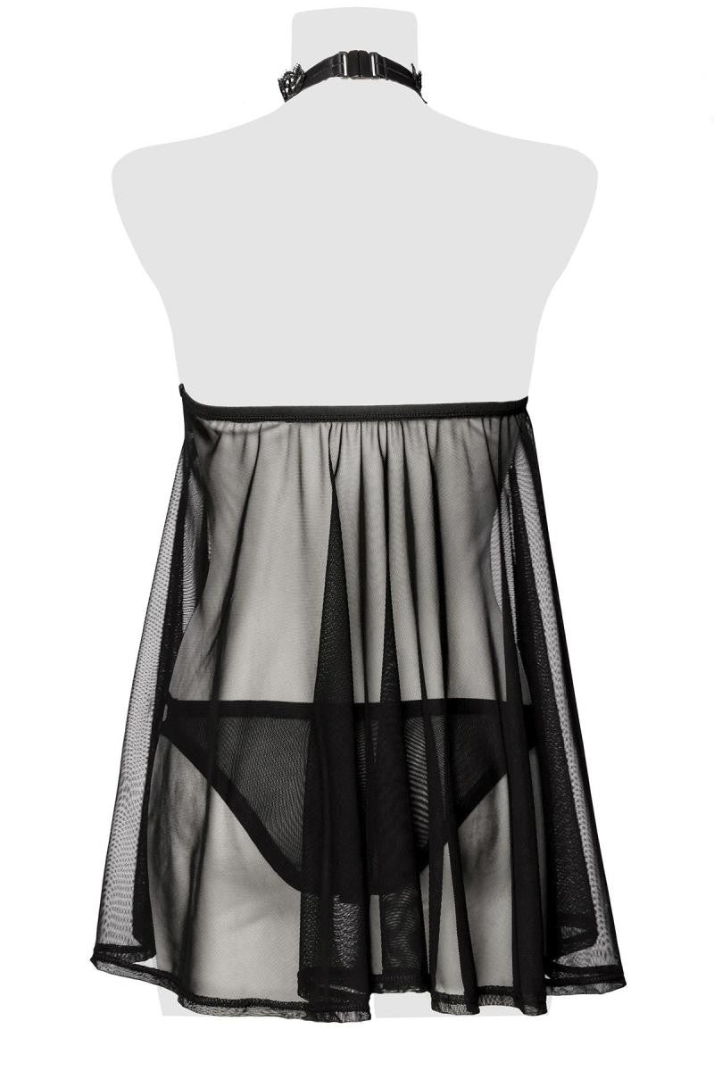 Grey Velvet negligee 20024