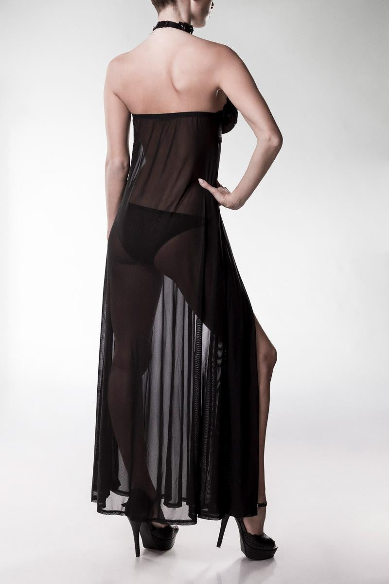 Grey Velvet negligee 20025
