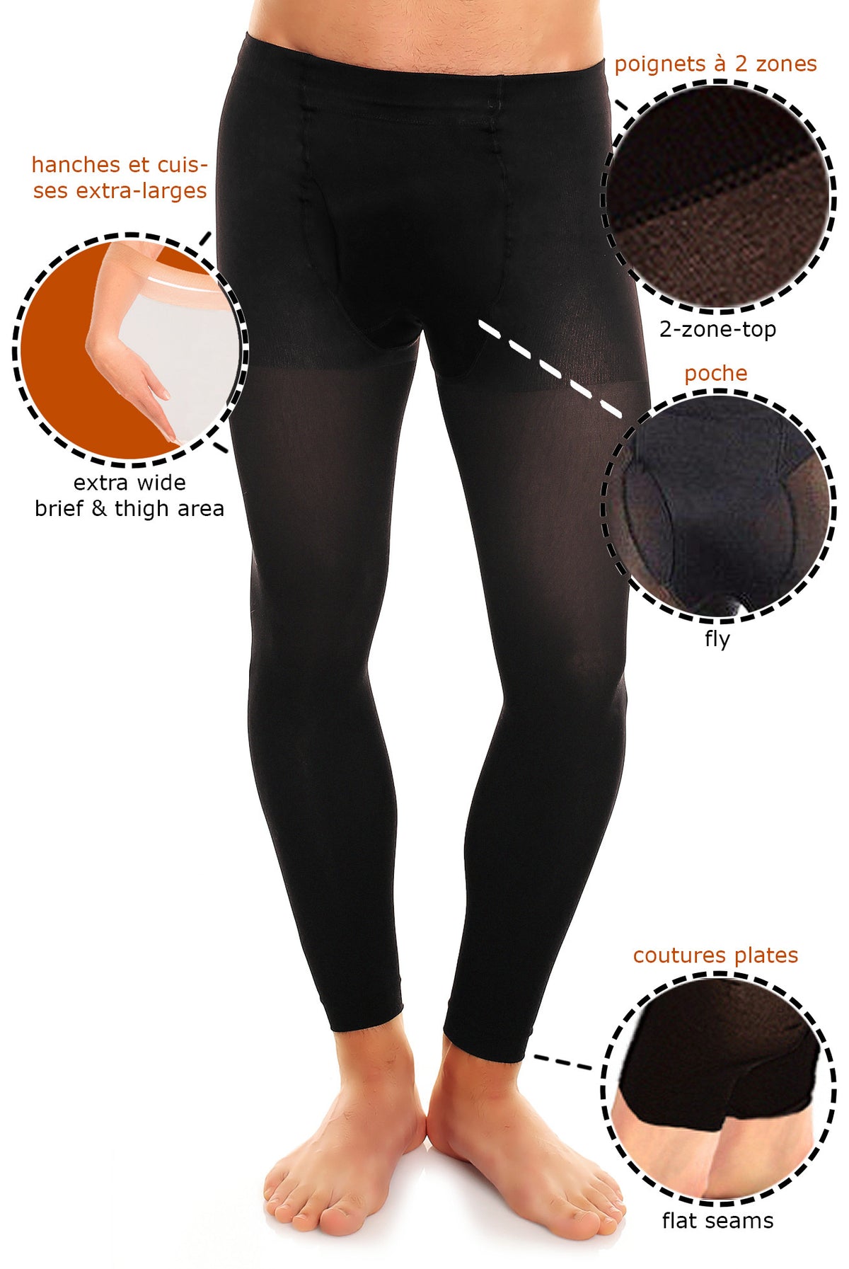 Glamory 50460 thermoman 100 férfi leggings