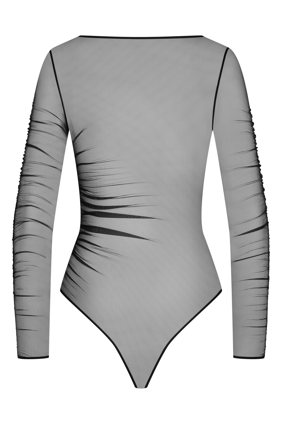 Scandale -562027- Langærmet bodystocking med g-streng - Nuit Fauve
