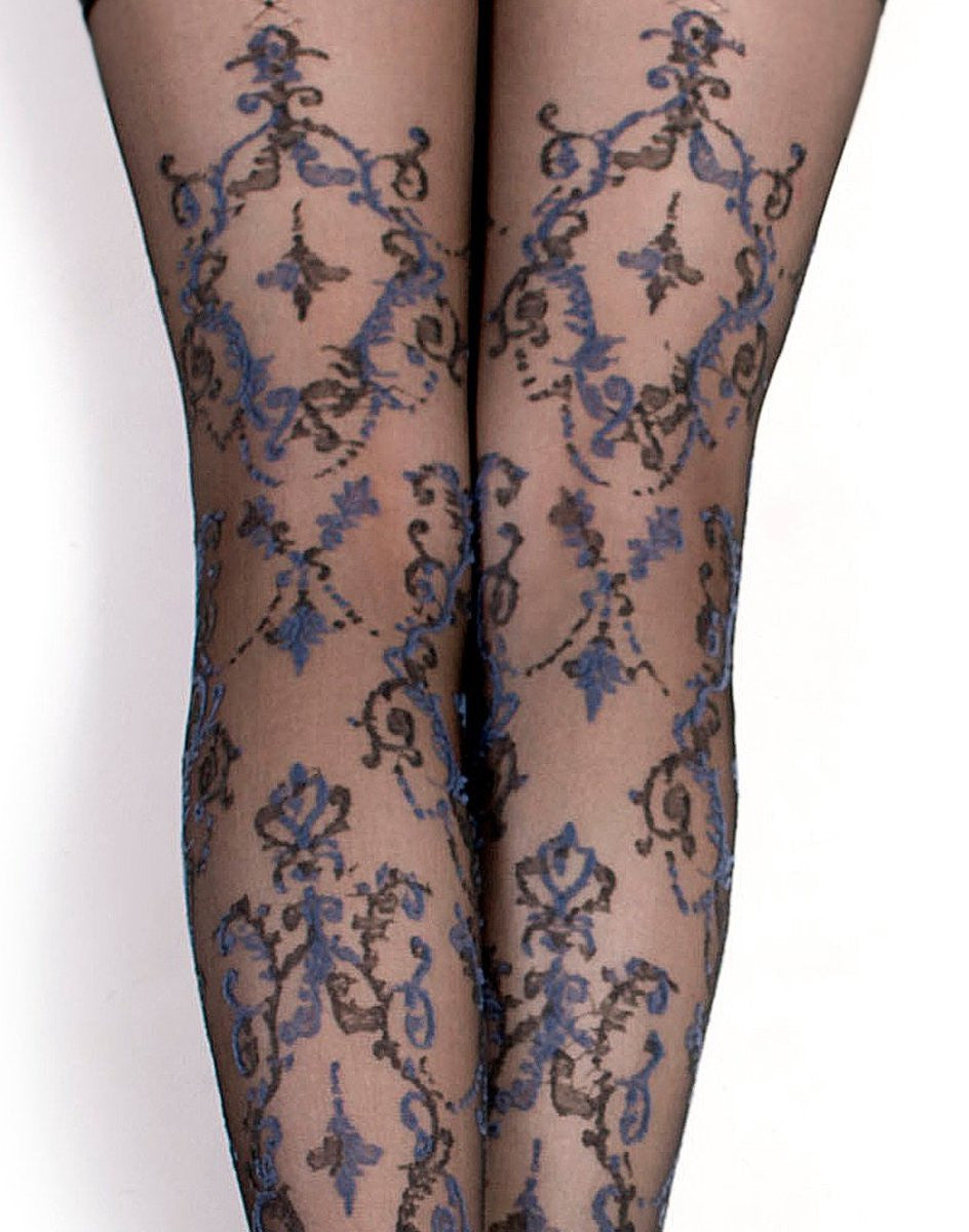 Ballerina's Secret -212- zwarte hold-ups met elegant patroon 20 den