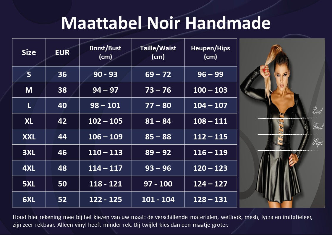 Noir Handmade -F221- Tyllbody med dragkedja och brodyr