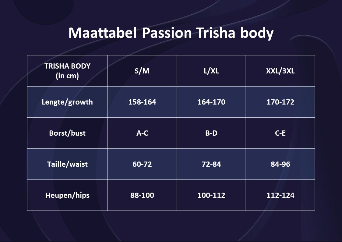 Passion Trisha body czarne