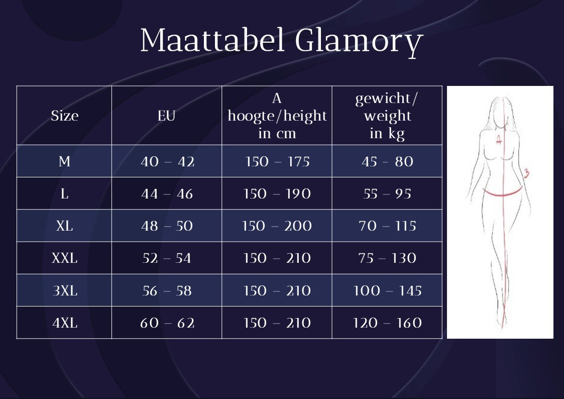 Glamory 50353 netstrømpebukser ouvert
