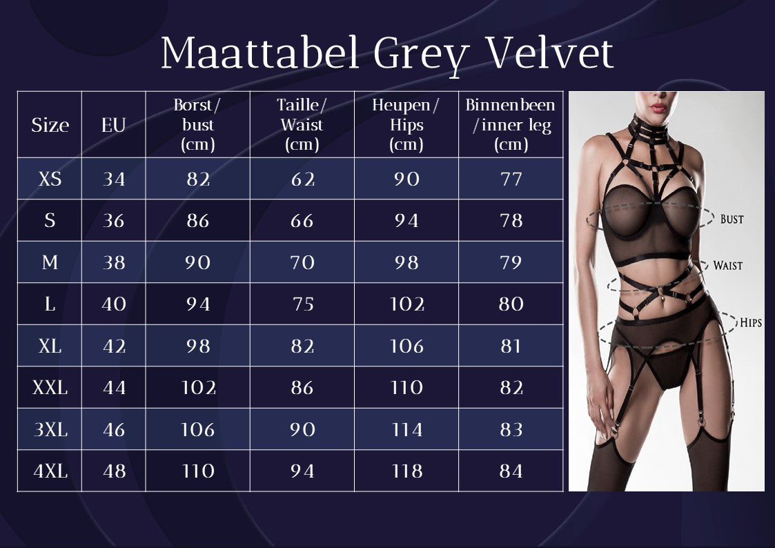 Ερωτικό σετ Grey Velvet 20217