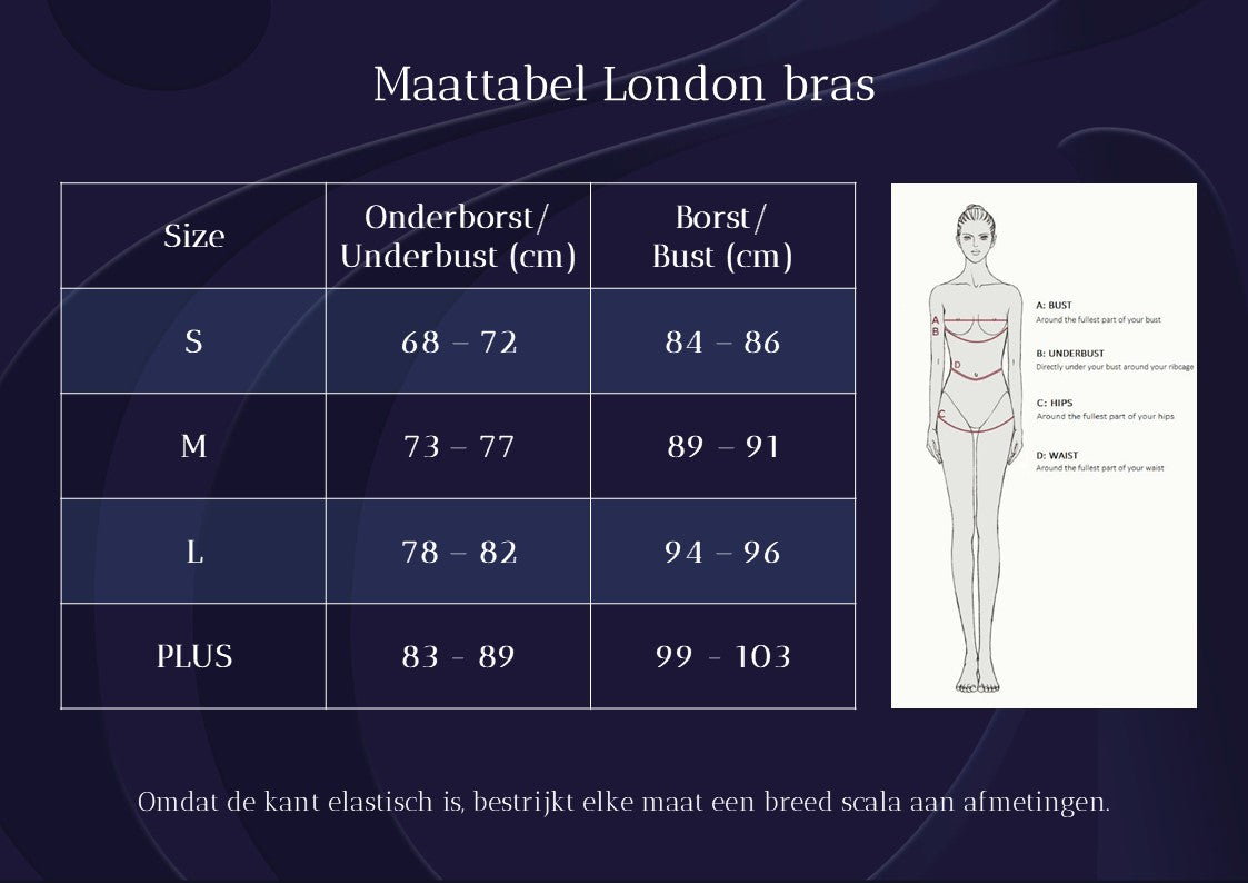 Bracli London BH schwarz