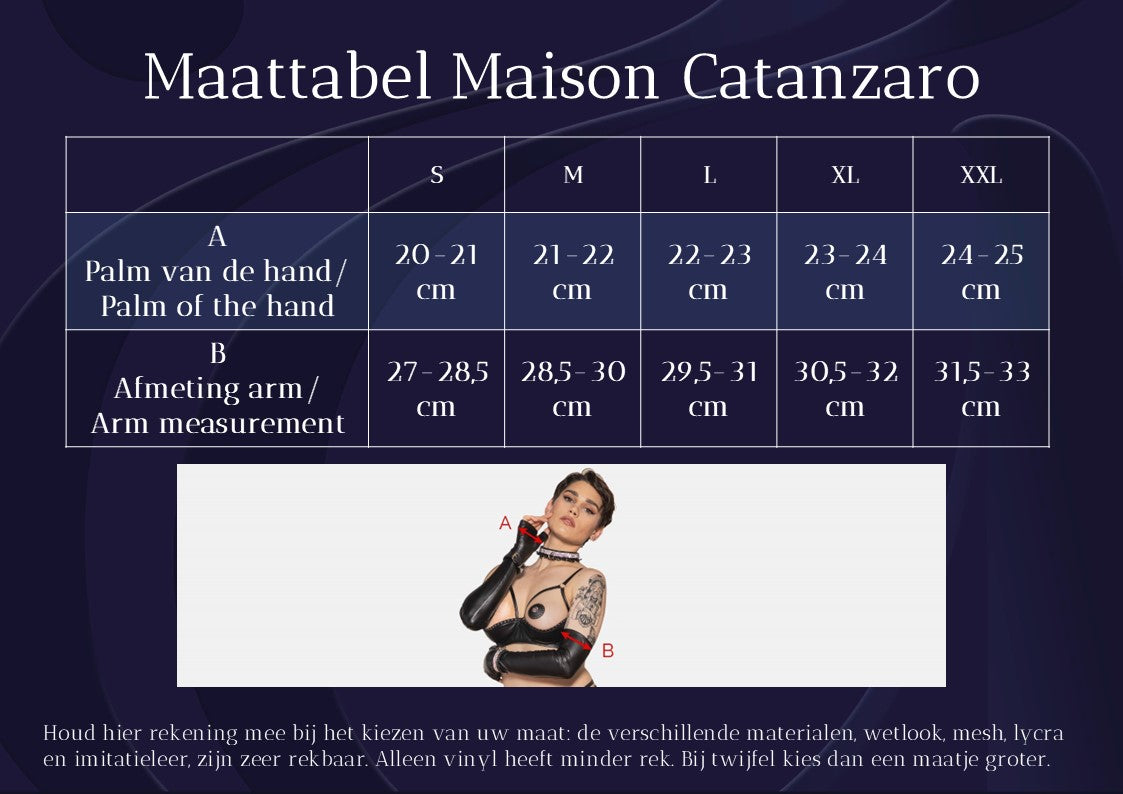 Maison Catanzaro -PCA02605XY2- Mme XY vinyl gloves