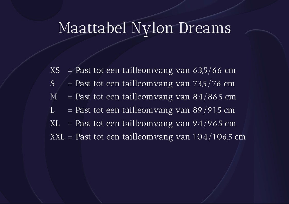 Nylon Dreams -NDCG6- 6-bandjes slip-gordel zonder kruis
