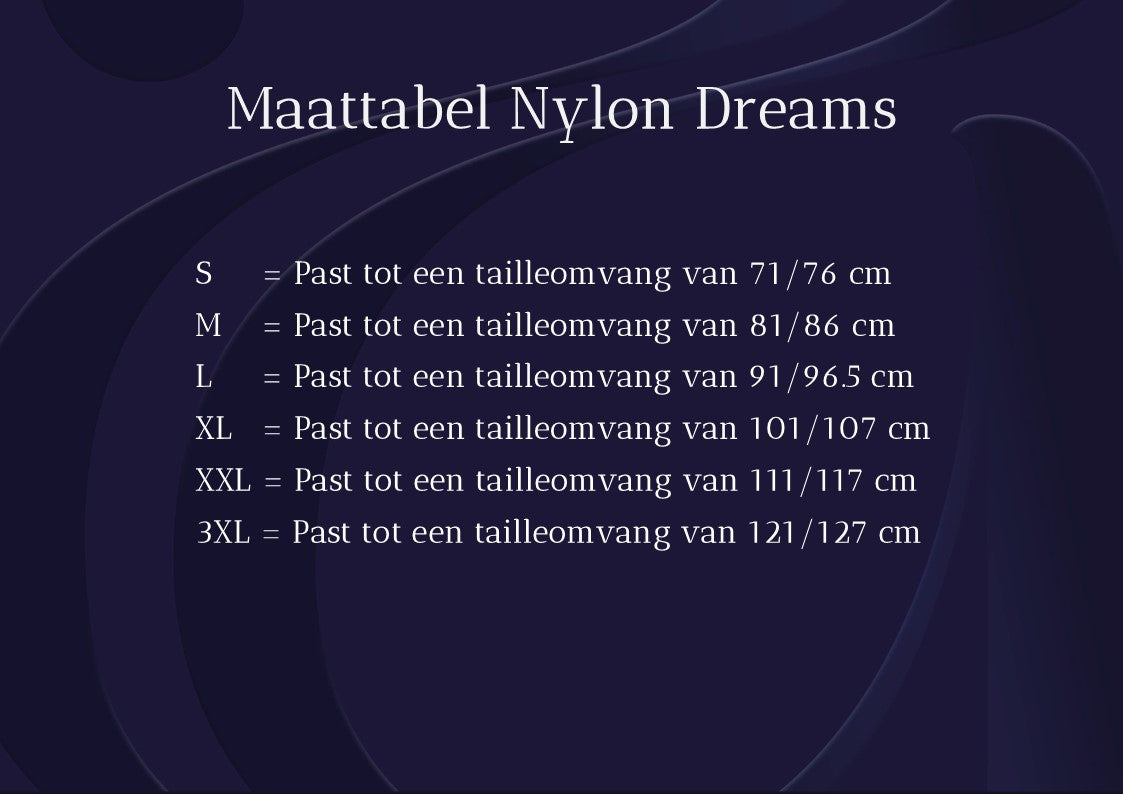 Nylon Dreams -NDLWC1- Power mesh taillecincher met 6 bandjes