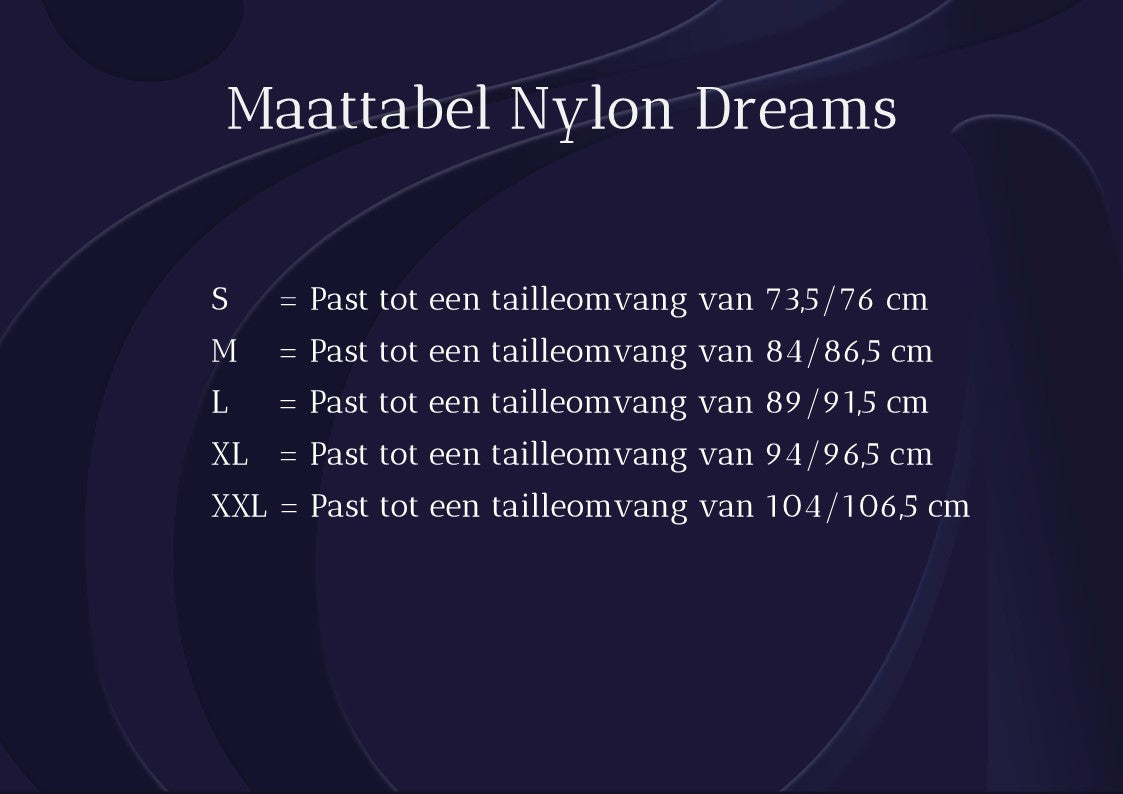Nylon Dreams -NDPG6- Kousengordel z power mesh s 6 pásky