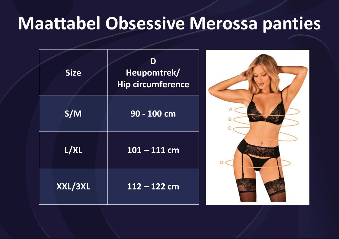 Obsessive Merossa avatud jalgevahega püksikud