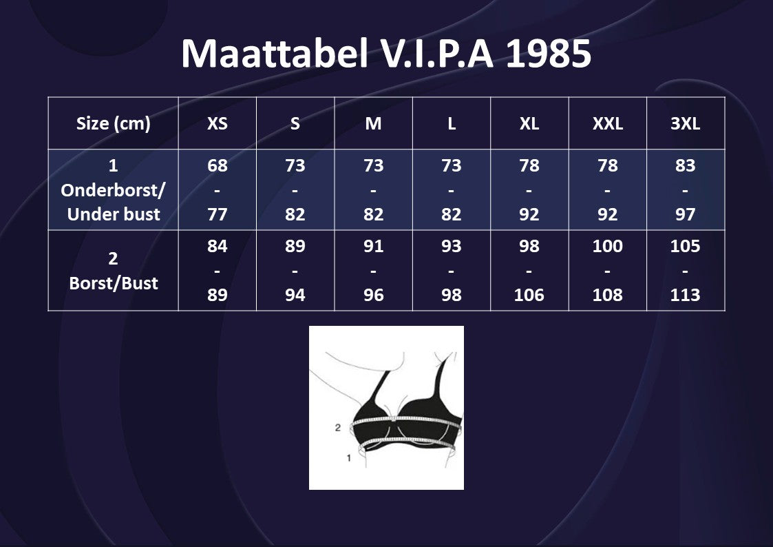 V.I.P.A Black Queen bra black gold