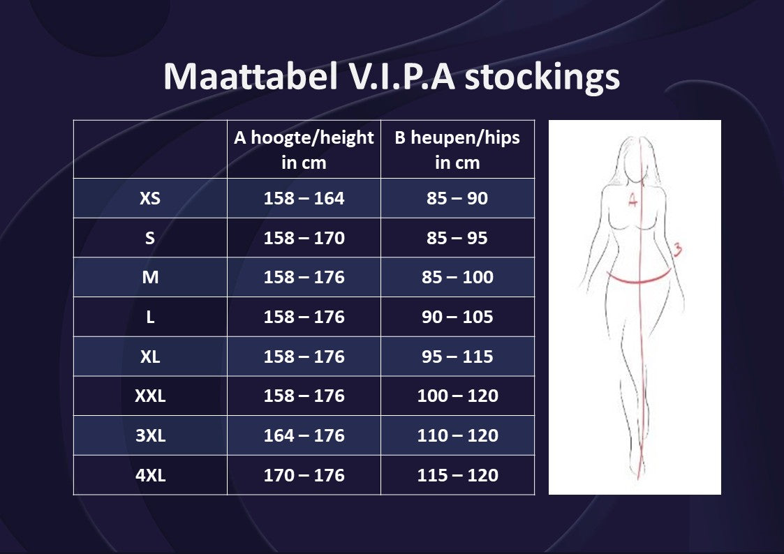 V.I.P.A Daniella 8025-S черни/бежови чорапи