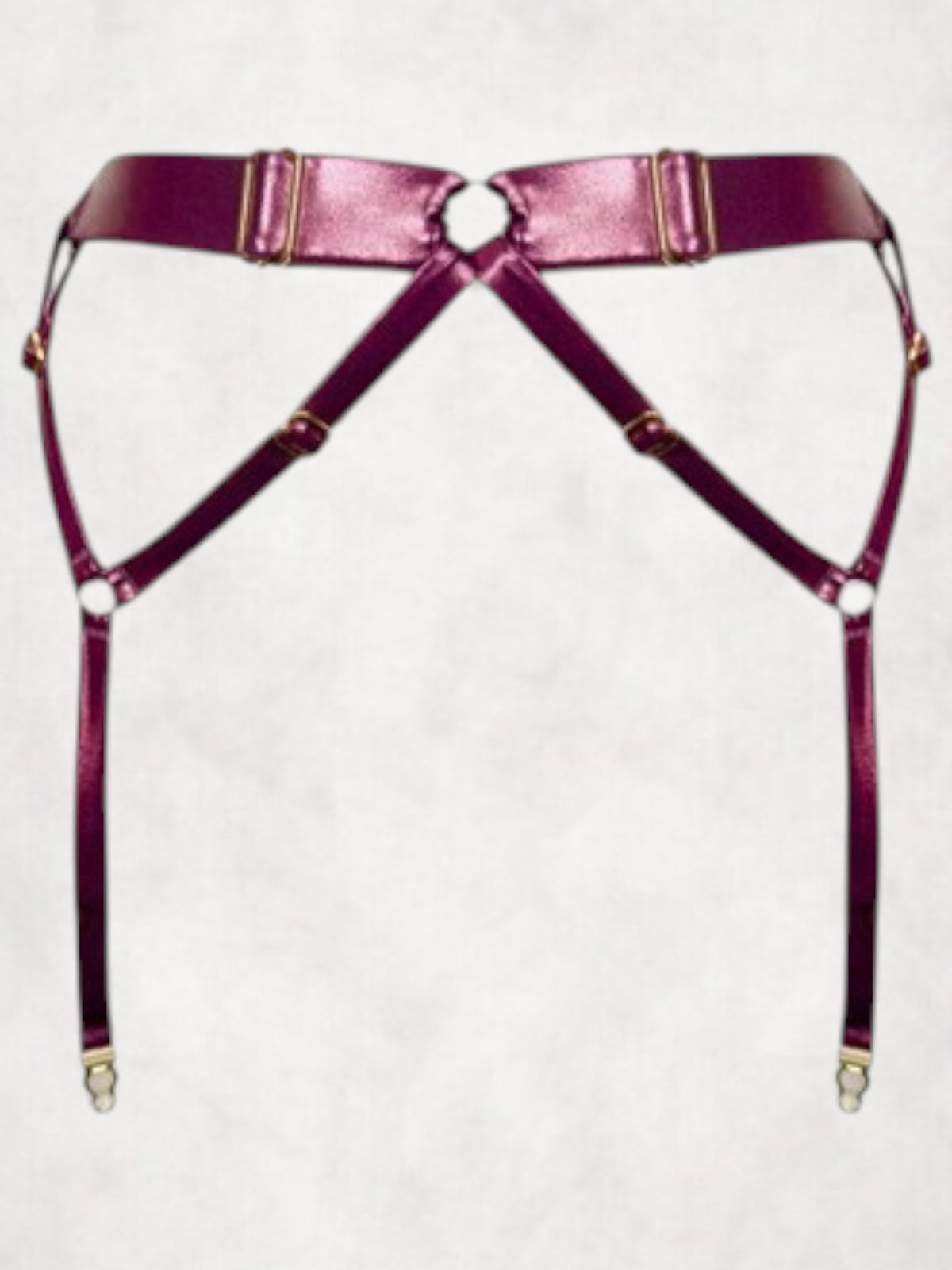V.I.P.A Tiffany suspender belt plum