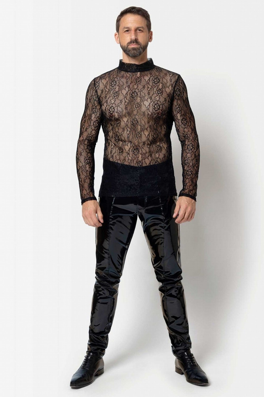 Maison Catanzaro -PC506702H6- pantalon vinyle Alrik