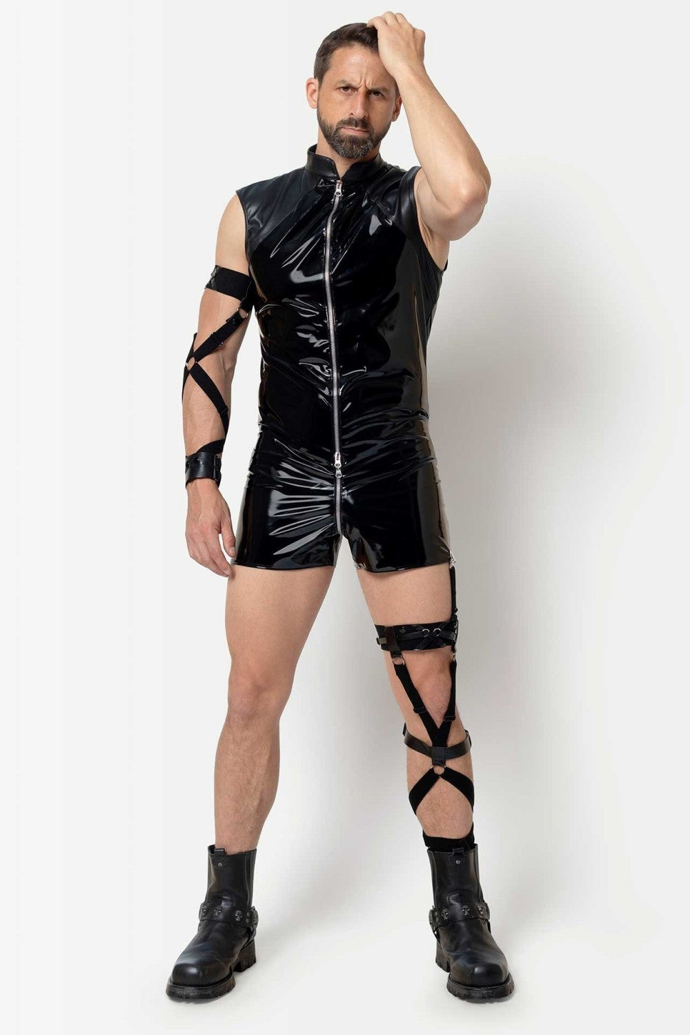 Maison Catanzaro -PCC06001H6- Anders must vinüülplaysuit