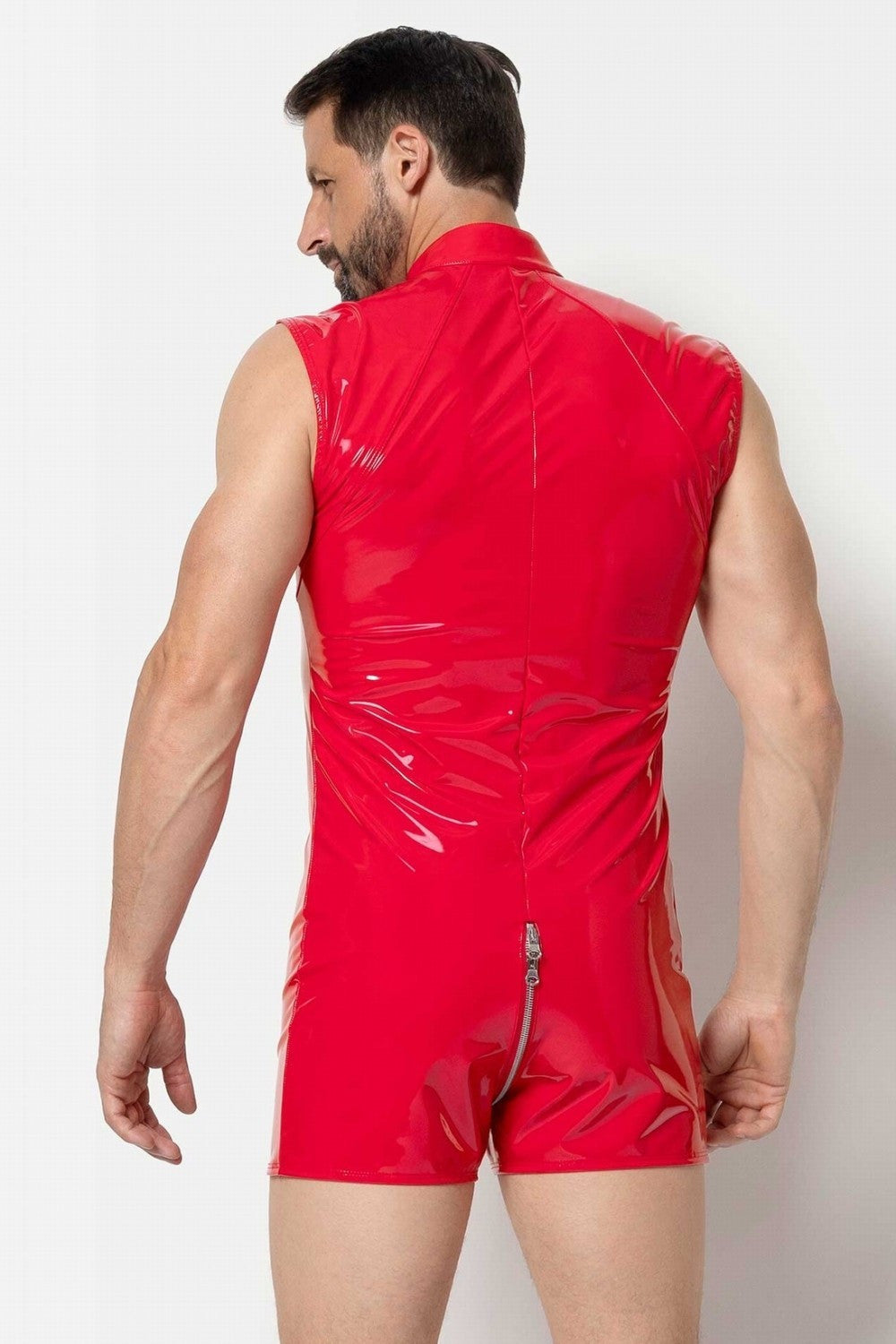 Maison Catanzaro -PCC06002H6- playsuit Anders κόκκινο από βινύλιο