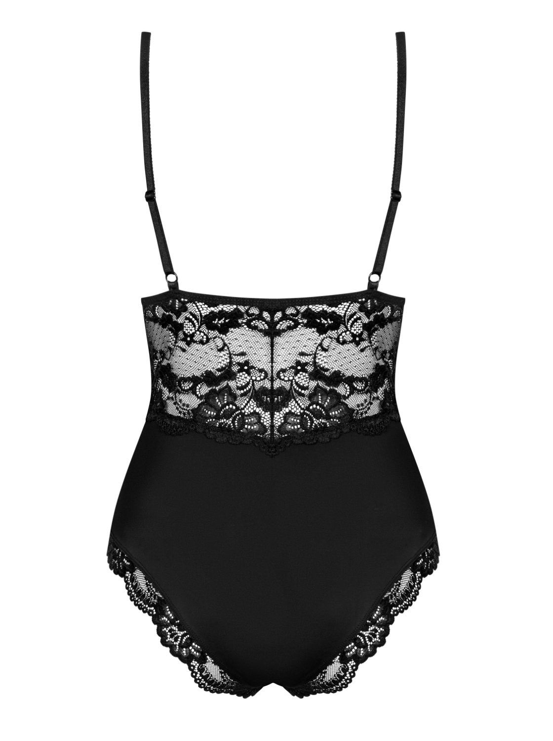 Obsessive 810-TED-1 zmysłowe body czarne