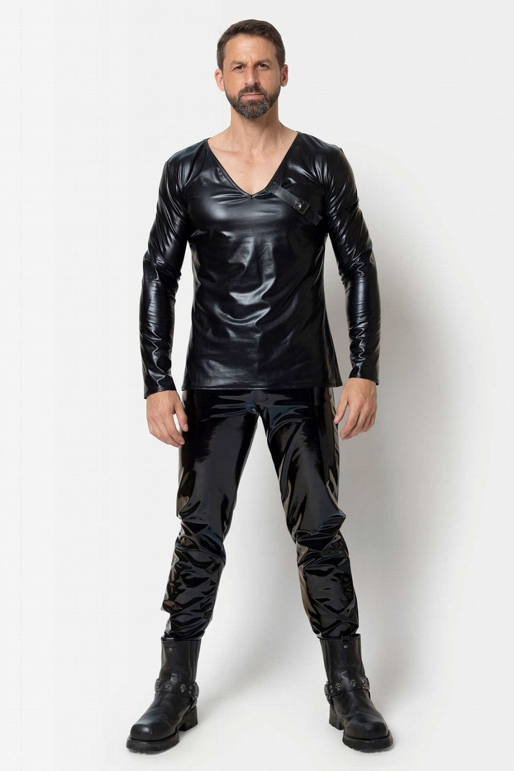 Maison Catanzaro -PC303614H6- Enrick wetlook T-shirt