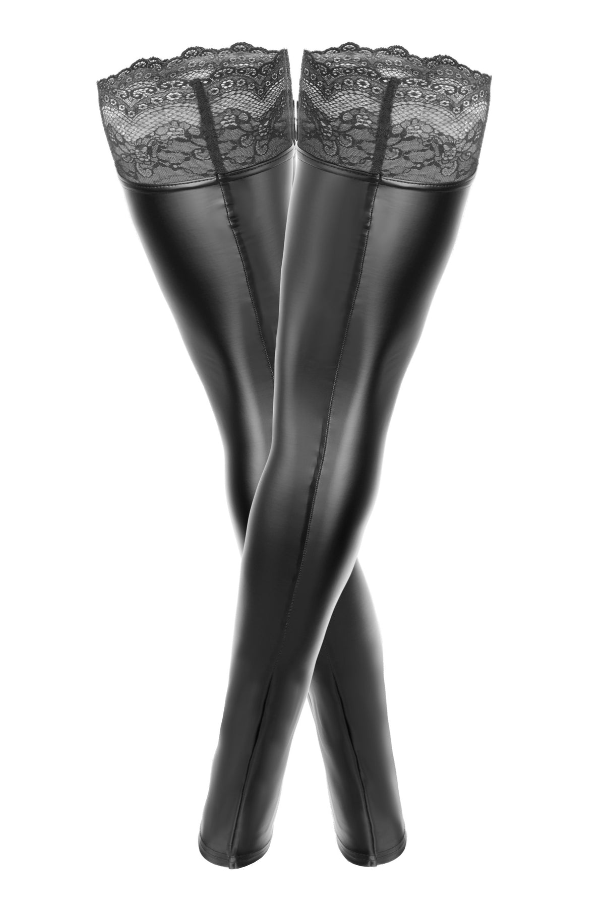 Noir Handmade -F272- κάλτσες power-wetlook