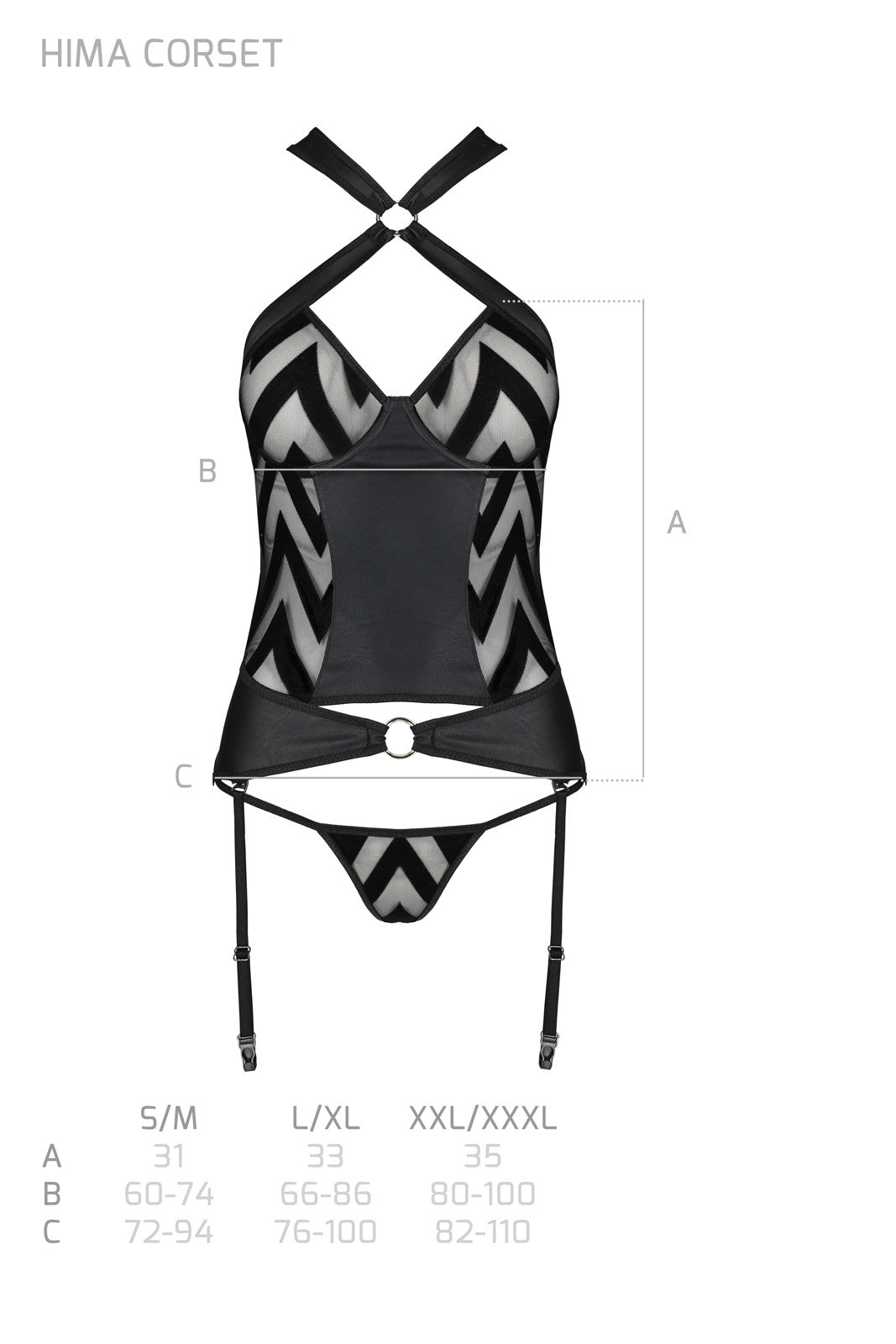 Passion Hima corset black