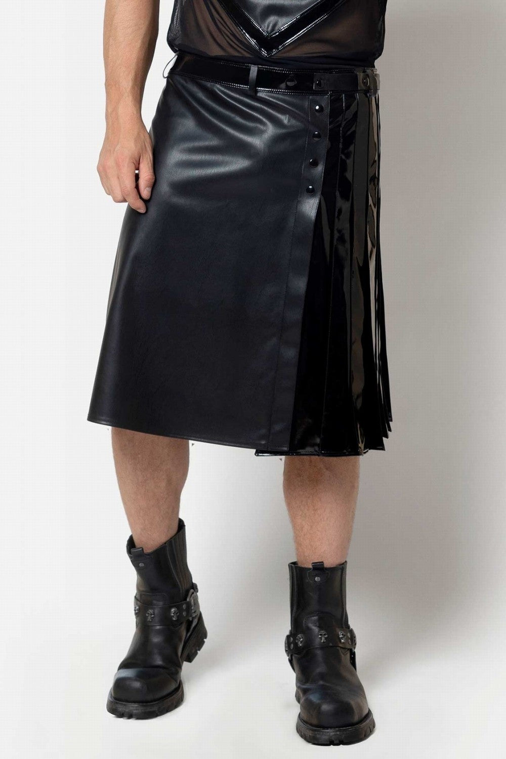 Maison Catanzaro -PC608501H6- Ingvald kilt z umělé kůže