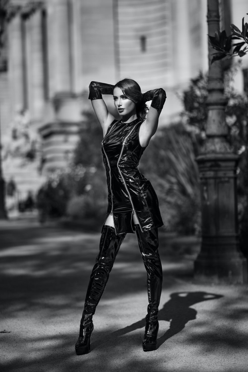 Maison Catanzaro -PC705914T20- Louvre vinyl jurk