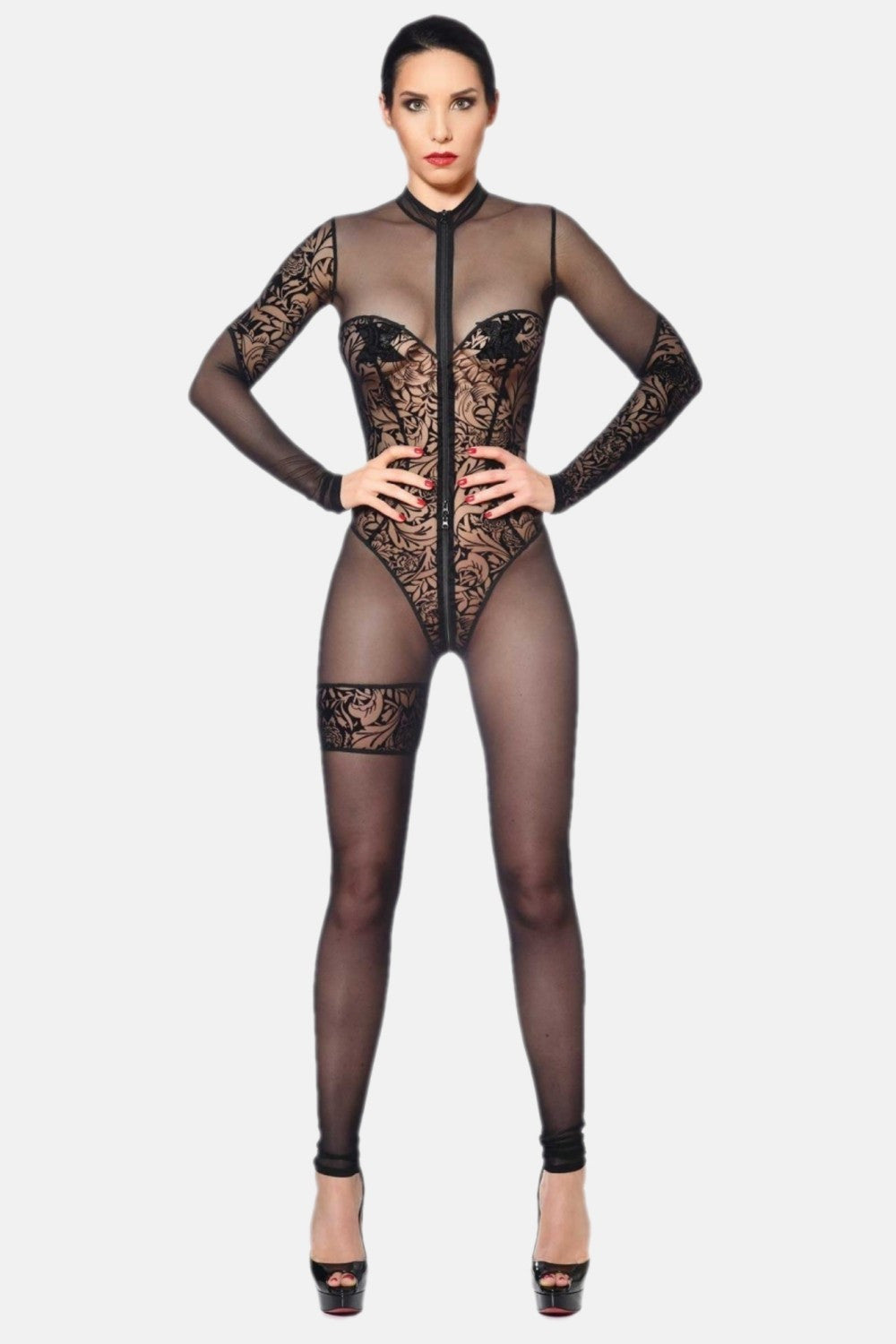 Maison Catanzaro -PCC04903T16.2- Miria mrežasti catsuit