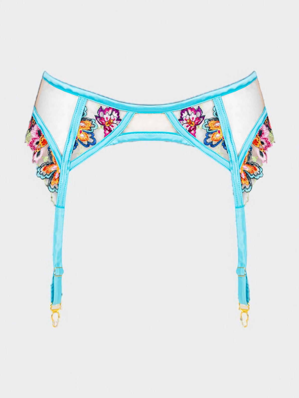 V.I.P.A Summer Soul blue suspender belt